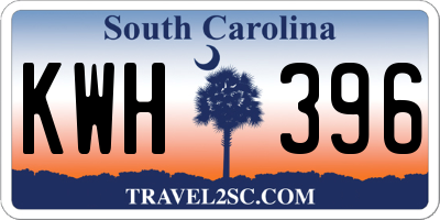 SC license plate KWH396