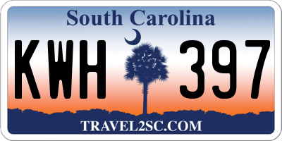SC license plate KWH397