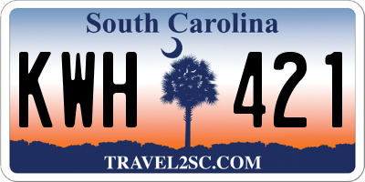 SC license plate KWH421