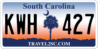SC license plate KWH427