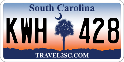 SC license plate KWH428