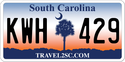 SC license plate KWH429