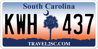 SC license plate KWH437