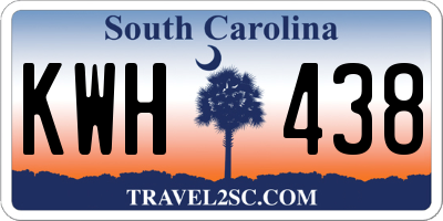 SC license plate KWH438