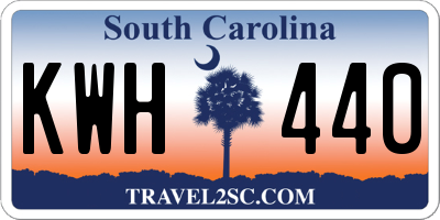 SC license plate KWH440