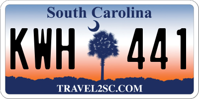 SC license plate KWH441