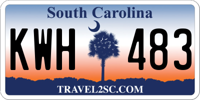 SC license plate KWH483