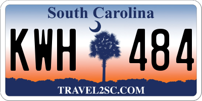 SC license plate KWH484