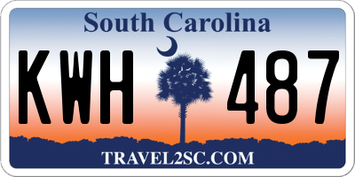 SC license plate KWH487