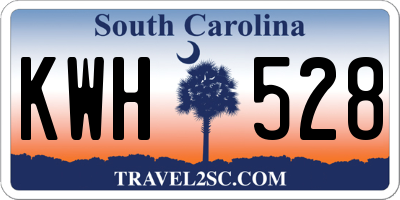 SC license plate KWH528