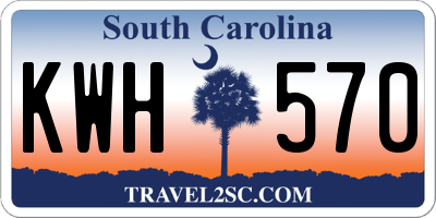 SC license plate KWH570