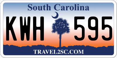 SC license plate KWH595