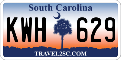 SC license plate KWH629