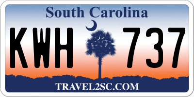 SC license plate KWH737