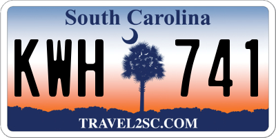 SC license plate KWH741