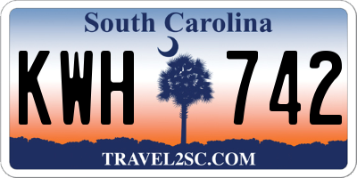 SC license plate KWH742