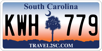 SC license plate KWH779