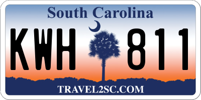 SC license plate KWH811