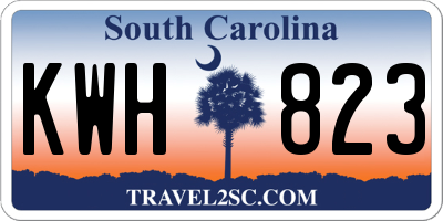 SC license plate KWH823