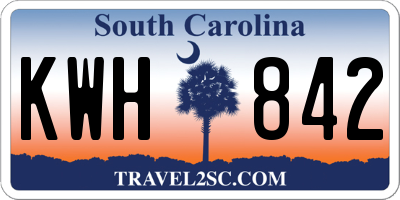 SC license plate KWH842
