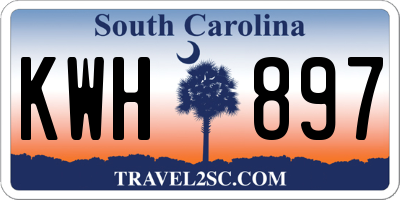 SC license plate KWH897