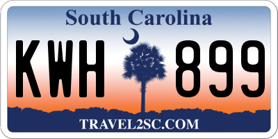 SC license plate KWH899