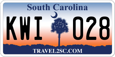 SC license plate KWI028