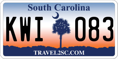 SC license plate KWI083
