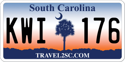 SC license plate KWI176