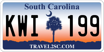 SC license plate KWI199