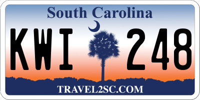 SC license plate KWI248