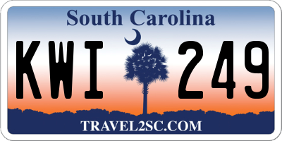 SC license plate KWI249