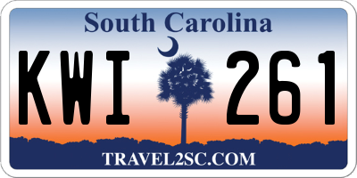SC license plate KWI261