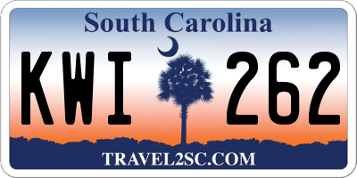 SC license plate KWI262