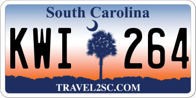 SC license plate KWI264