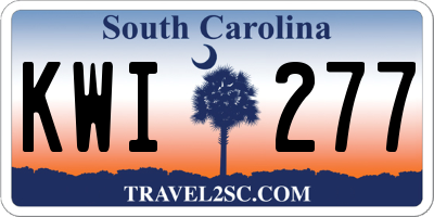 SC license plate KWI277