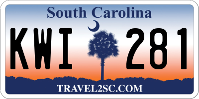 SC license plate KWI281