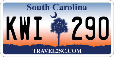SC license plate KWI290
