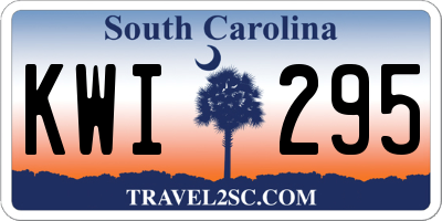 SC license plate KWI295