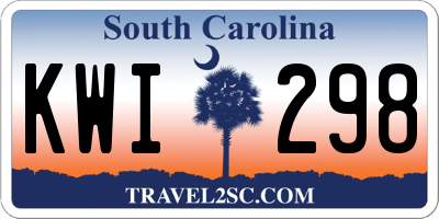 SC license plate KWI298