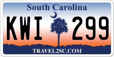 SC license plate KWI299