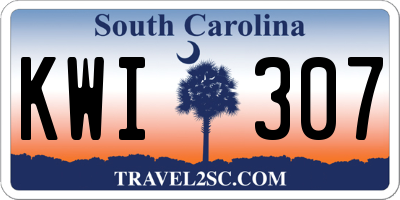 SC license plate KWI307