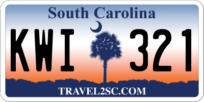 SC license plate KWI321