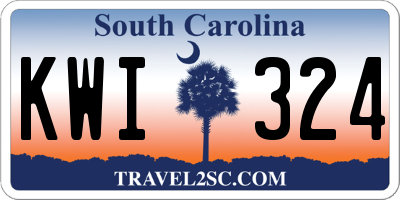 SC license plate KWI324