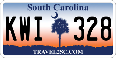SC license plate KWI328