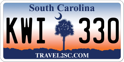 SC license plate KWI330