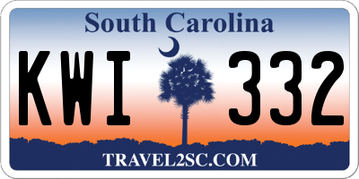 SC license plate KWI332
