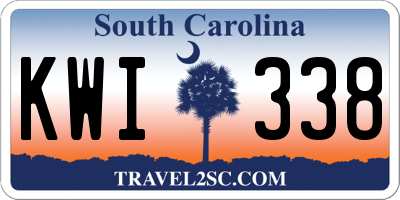 SC license plate KWI338