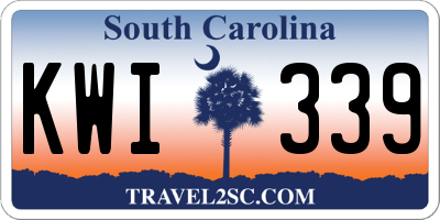 SC license plate KWI339