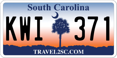 SC license plate KWI371